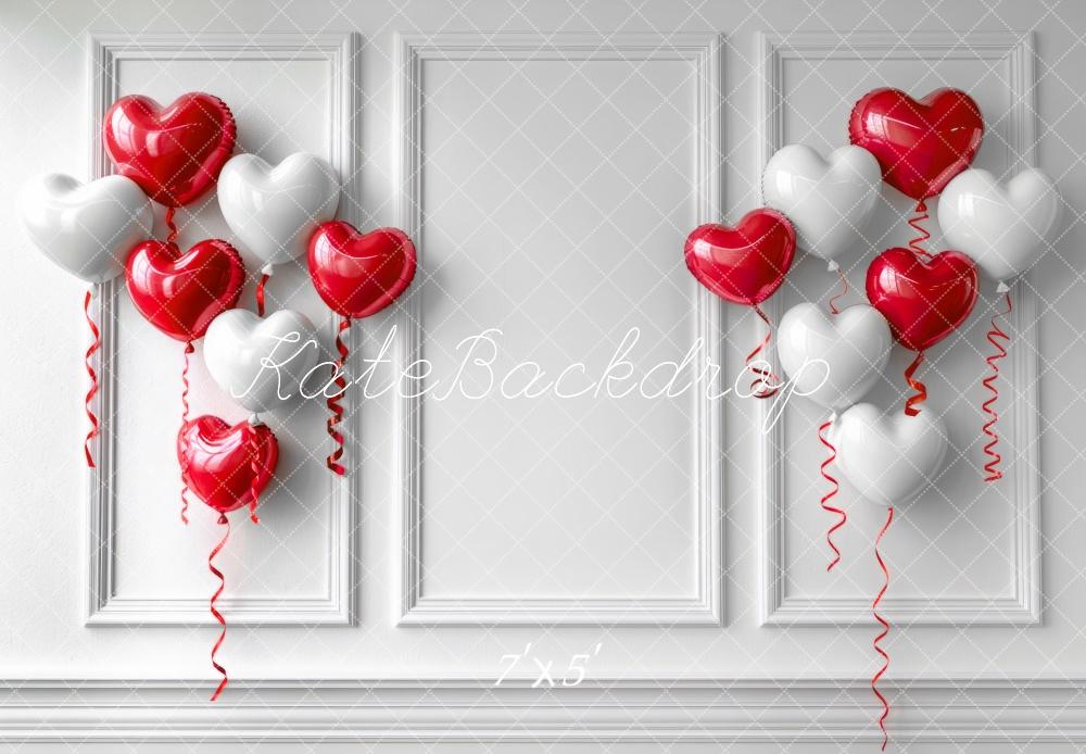 Kate Valentine's Heart Balloons Wall Backdrop Designed by Mini MakeBelieve