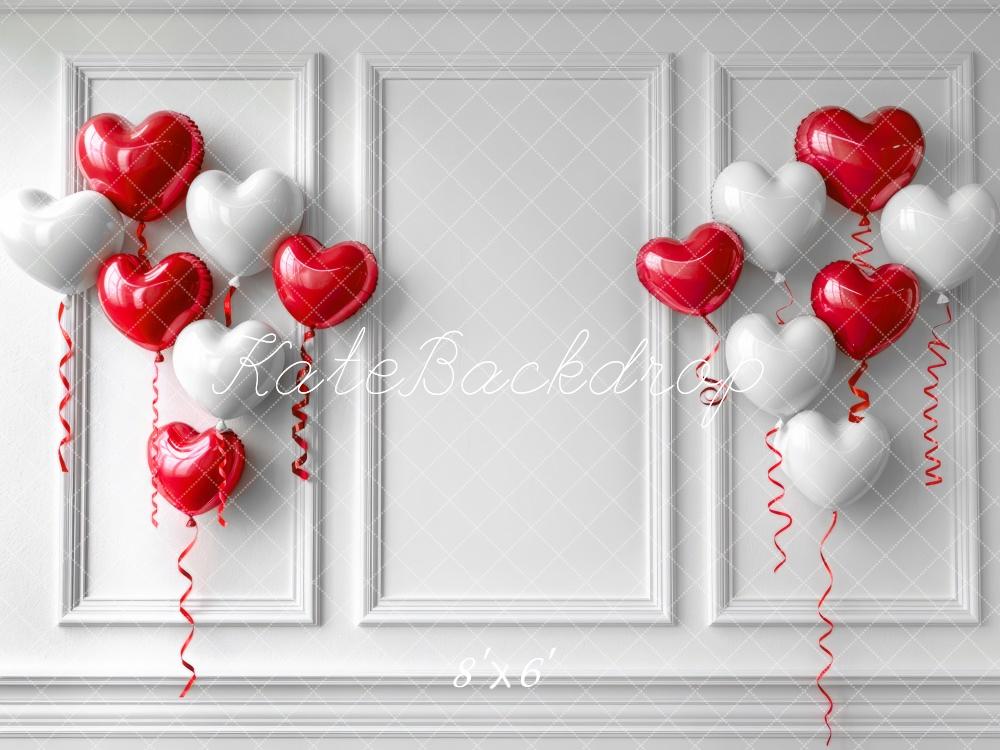 Kate Valentine's Heart Balloons Wall Backdrop Designed by Mini MakeBelieve