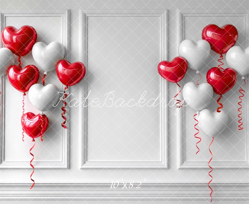 Kate Valentine's Heart Balloons Wall Backdrop Designed by Mini MakeBelieve