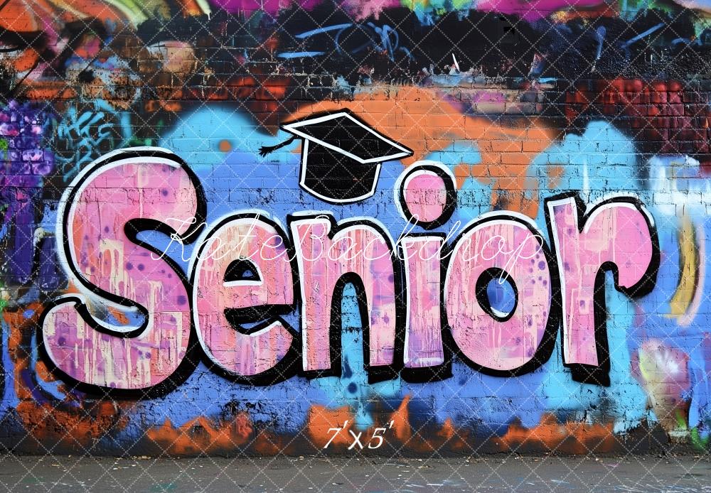 Kate Senior Graffiti Wall Graduation Backdrop Designed by Patty Robert