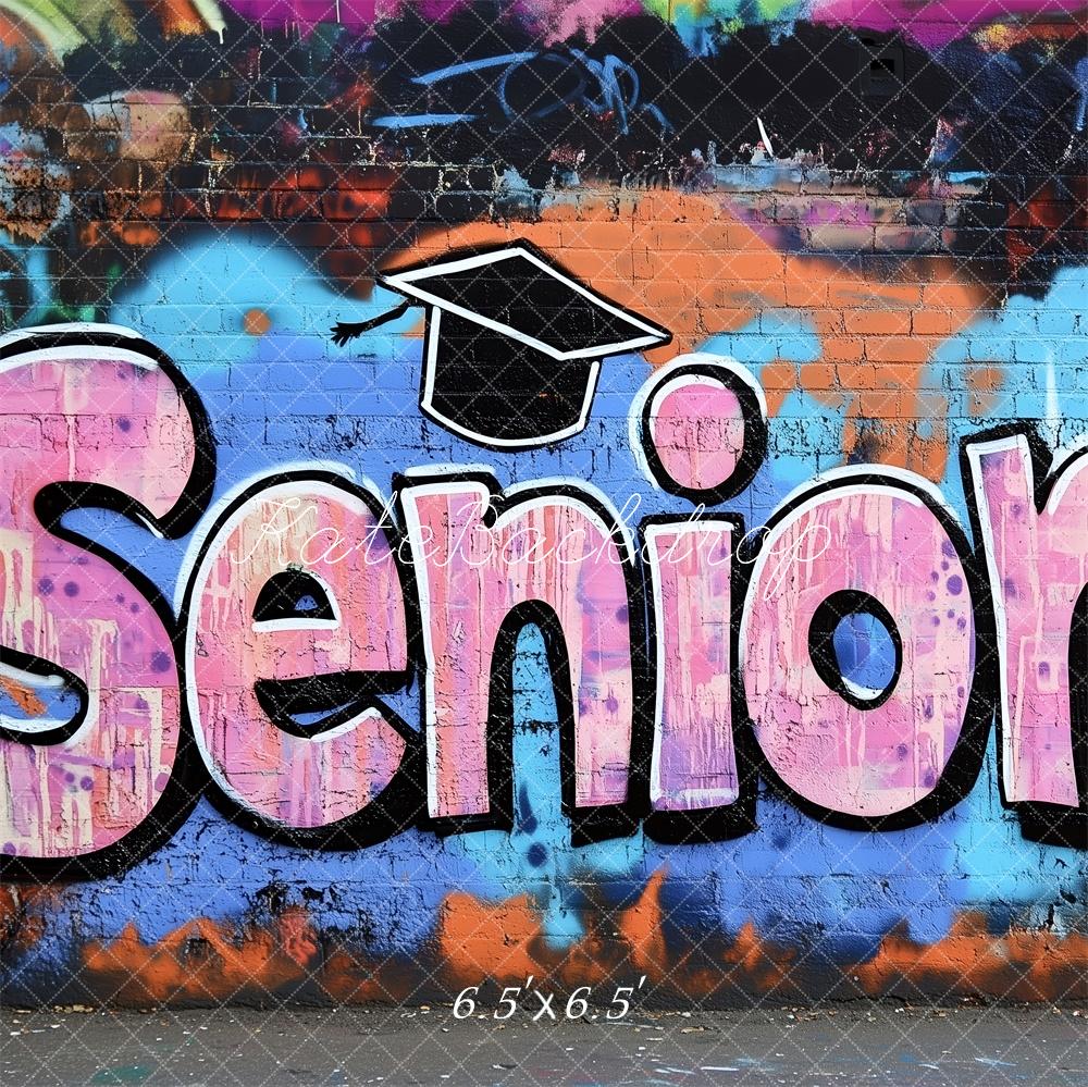 Kate Senior Graffiti Wall Graduation Backdrop Designed by Patty Robert