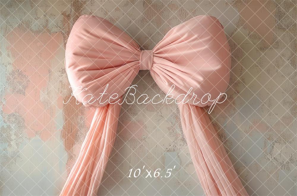 Kate Pink Big Bow Vintage Wall Backdrop Designed by Mini MakeBelieve