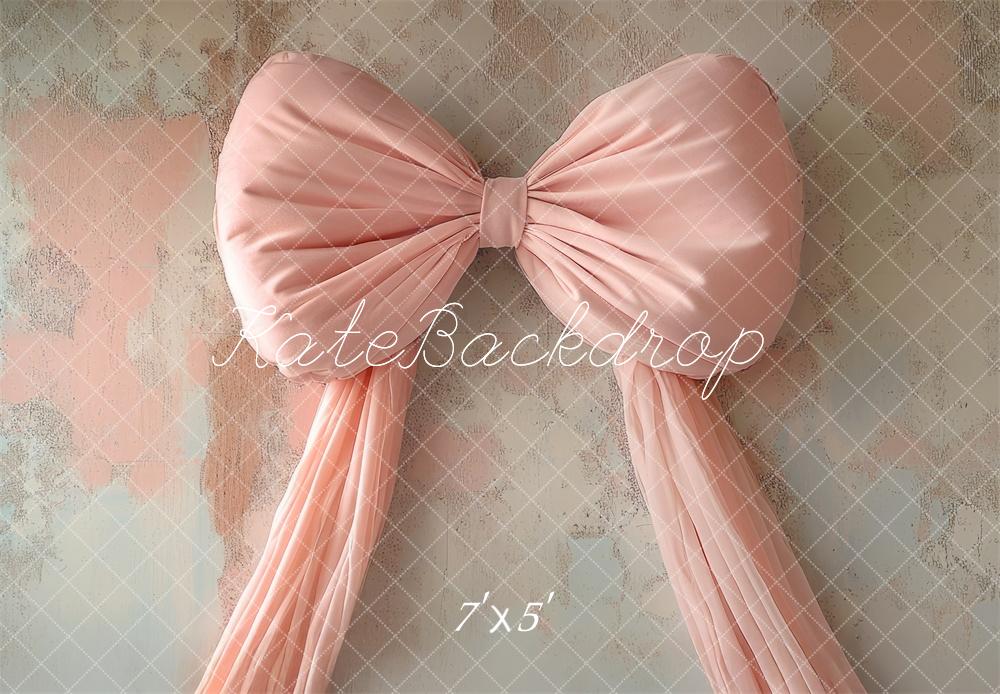 Kate Pink Big Bow Vintage Wall Backdrop Designed by Mini MakeBelieve