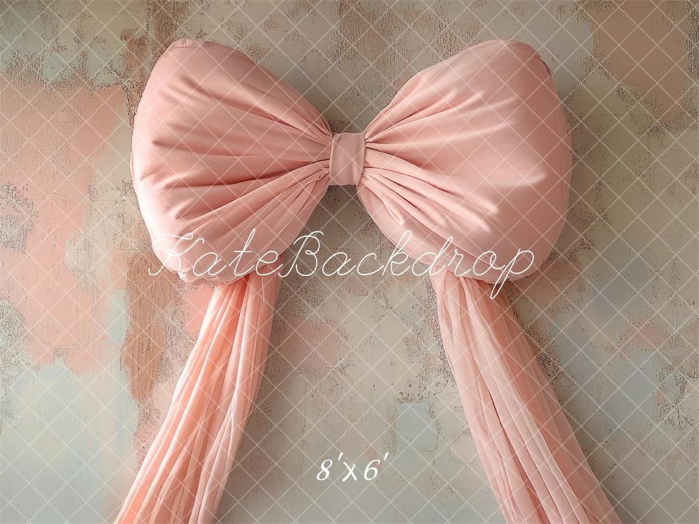 Kate Pink Big Bow Vintage Wall Backdrop Designed by Mini MakeBelieve