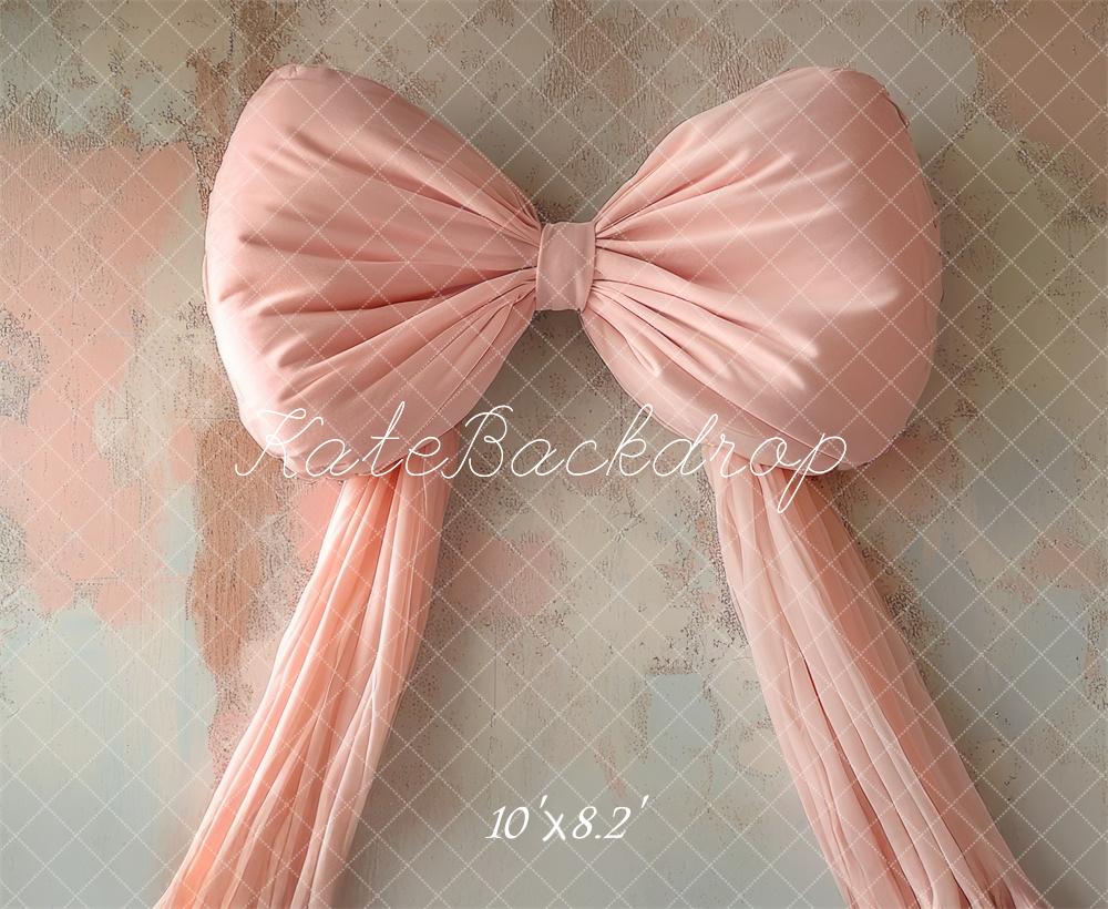 Kate Pink Big Bow Vintage Wall Backdrop Designed by Mini MakeBelieve