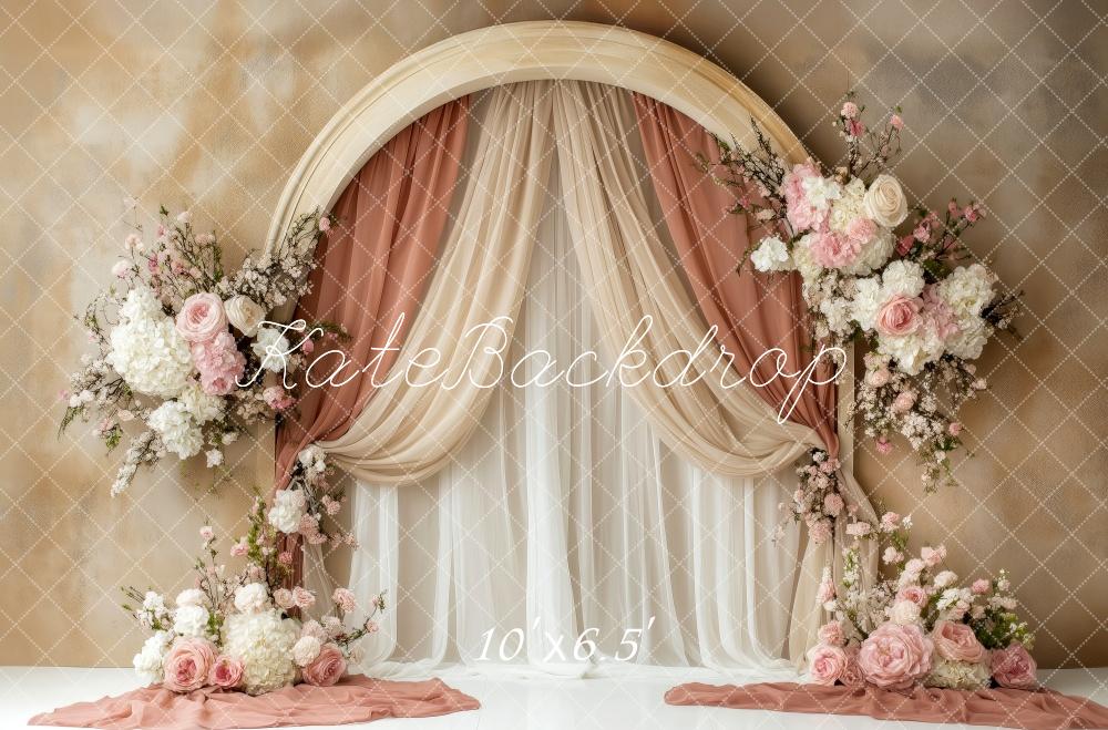 Kate Spring Floral Arch Elegant Curtains Backdrop Designed by Patty Robert -UK