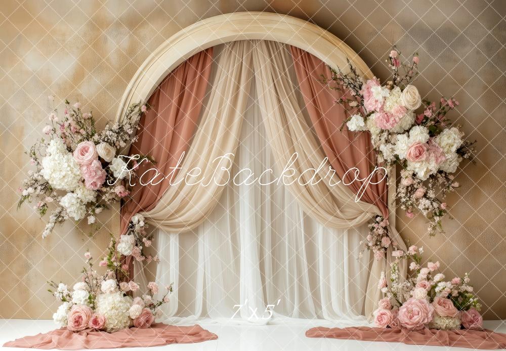 Kate Spring Floral Arch Elegant Curtains Backdrop Designed by Patty Robert -UK