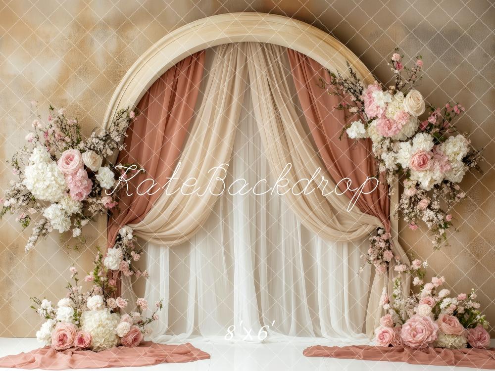 Kate Spring Floral Arch Elegant Curtains Backdrop Designed by Patty Robert -UK