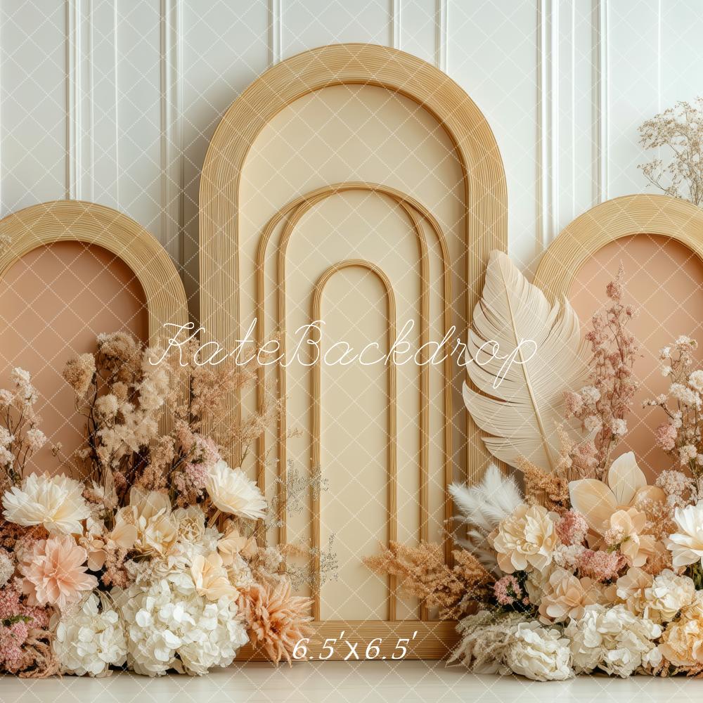 Kate Boho Floral Arched Panels Backdrop Designed by Patty Robert