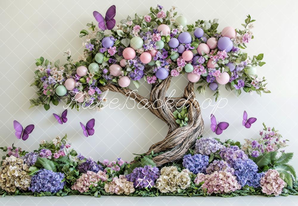 Kate Spring Floral Enchanted Tree Butterflies Backdrop Designed by Patty Robert