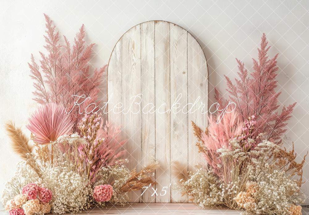 Kate Boho Floral Arch Pastel Pink Backdrop Designed by Patty Robert