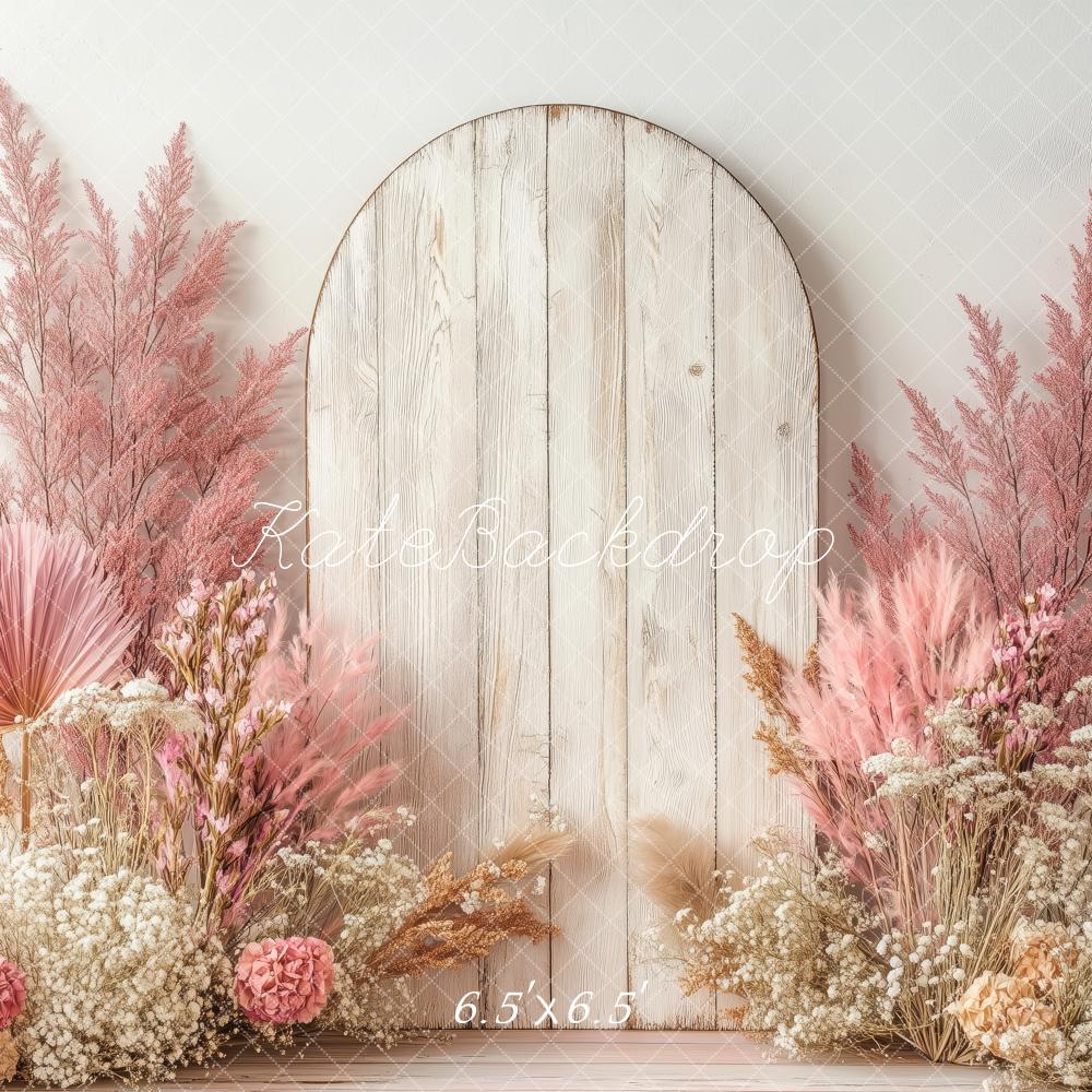 Kate Boho Floral Arch Pastel Pink Backdrop Designed by Patty Robert