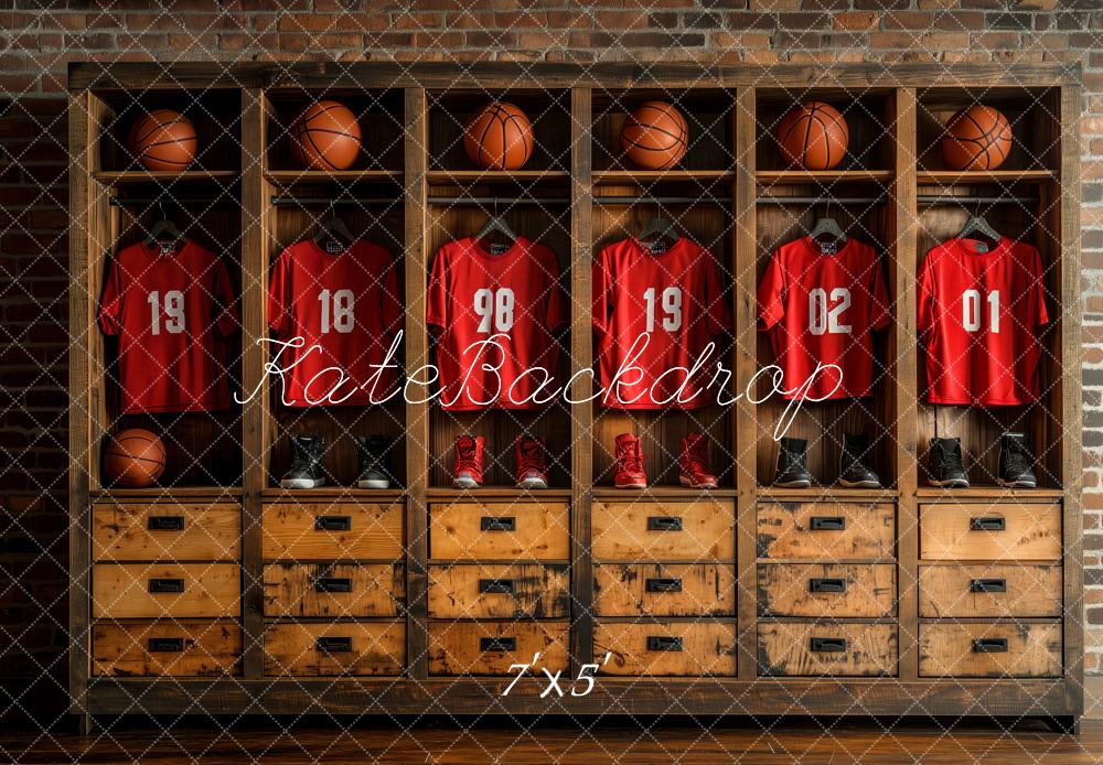 Kate Sports Basketball Locker Room Backdrop Designed by Patty Robert