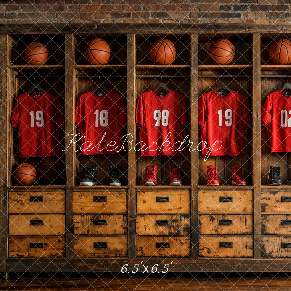 Kate Sports Basketball Locker Room Backdrop Designed by Patty Robert