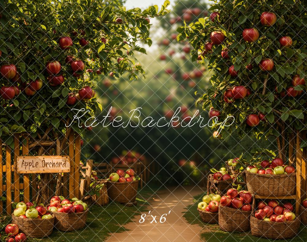 Kate Apple Orchard Fleece Backdrop Designed by Emetselch -UK