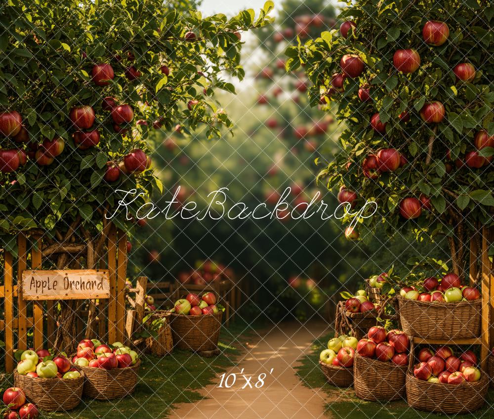 Kate Apple Orchard Fleece Backdrop Designed by Emetselch -UK