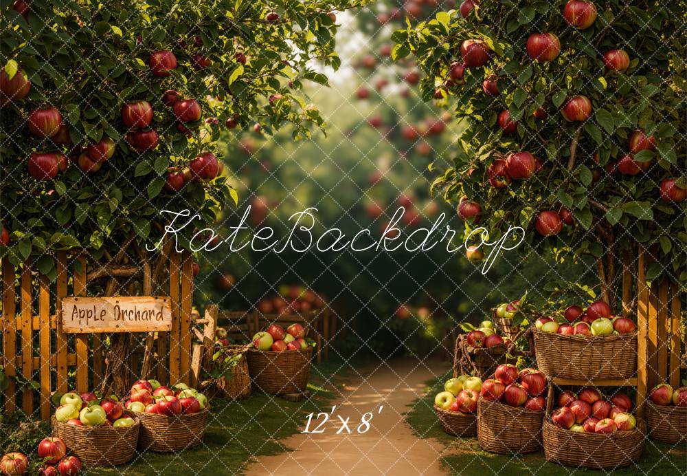 Kate Apple Orchard Fleece Backdrop Designed by Emetselch -UK