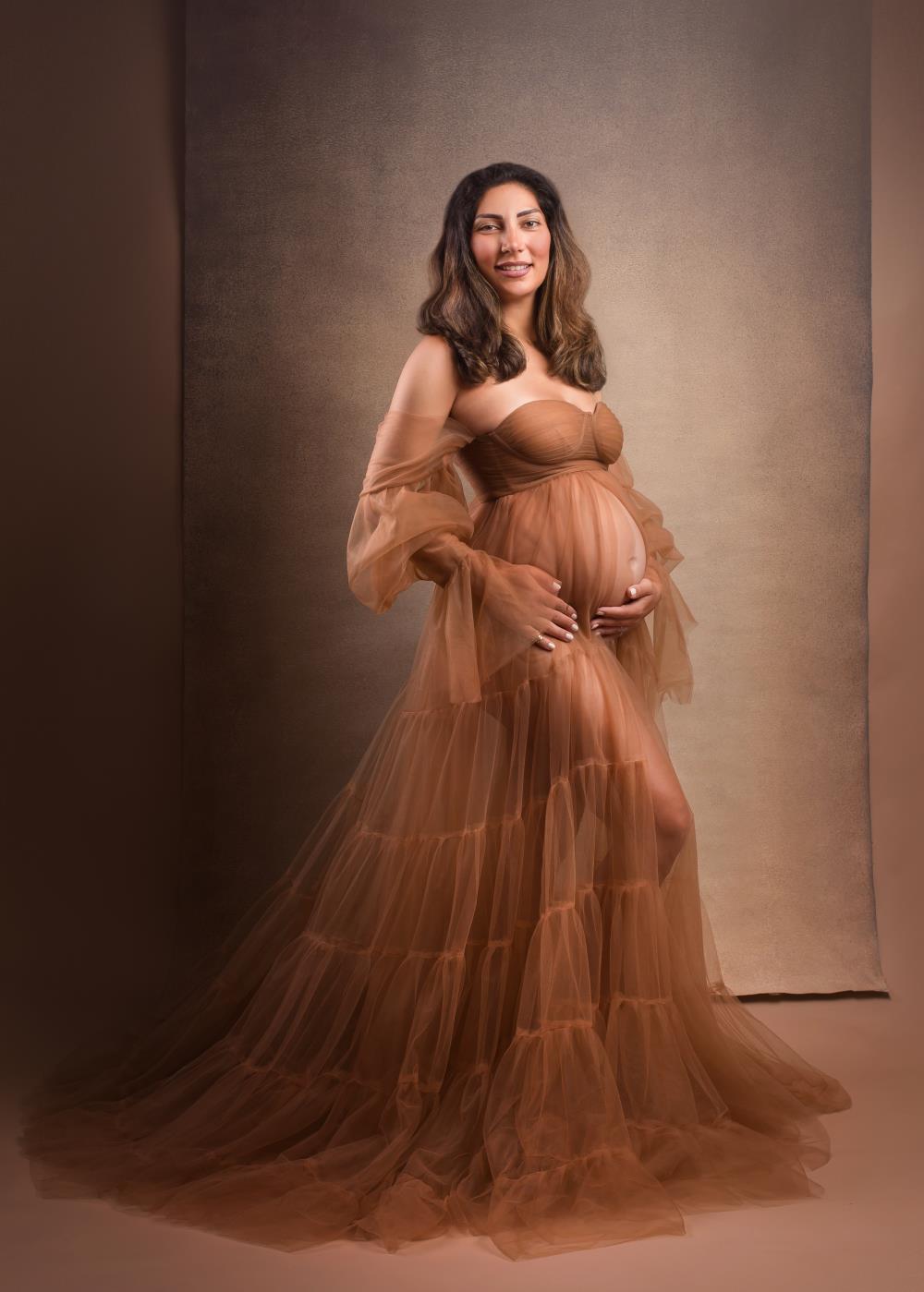 Kate Sexy Tulle Maternity Photoshoot Dress -UK