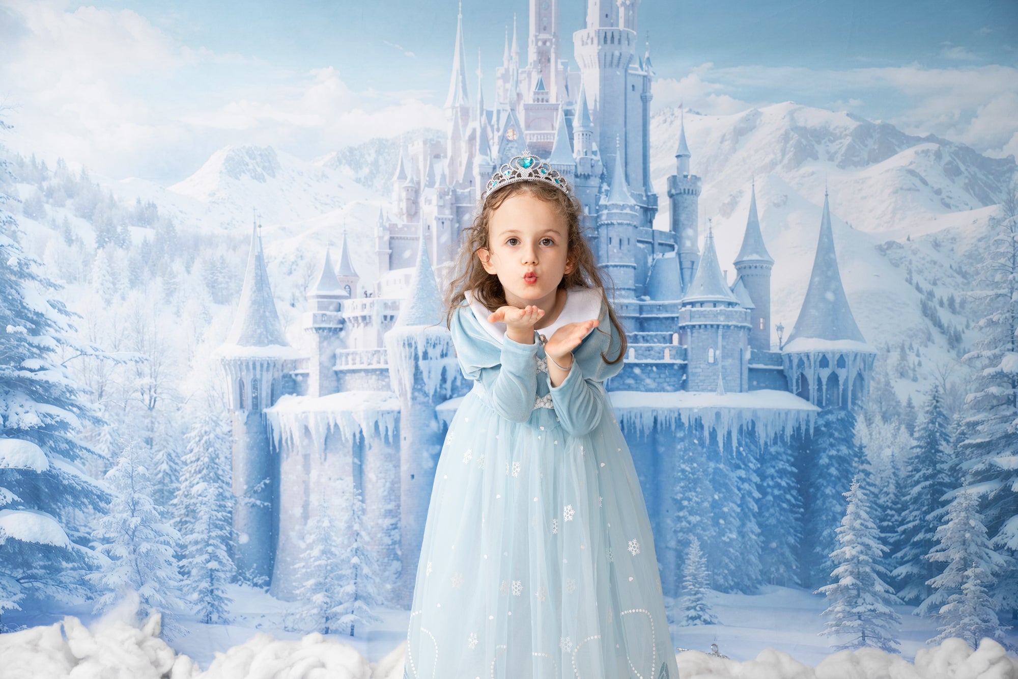 Kate Winter Ice World Castle Backdrop Designed by Chain Photography -UK