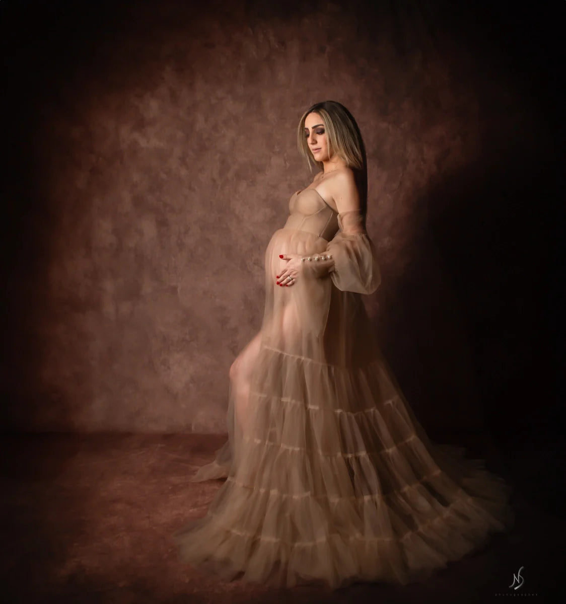 Kate Sexy Tulle Maternity Photoshoot Dress -UK