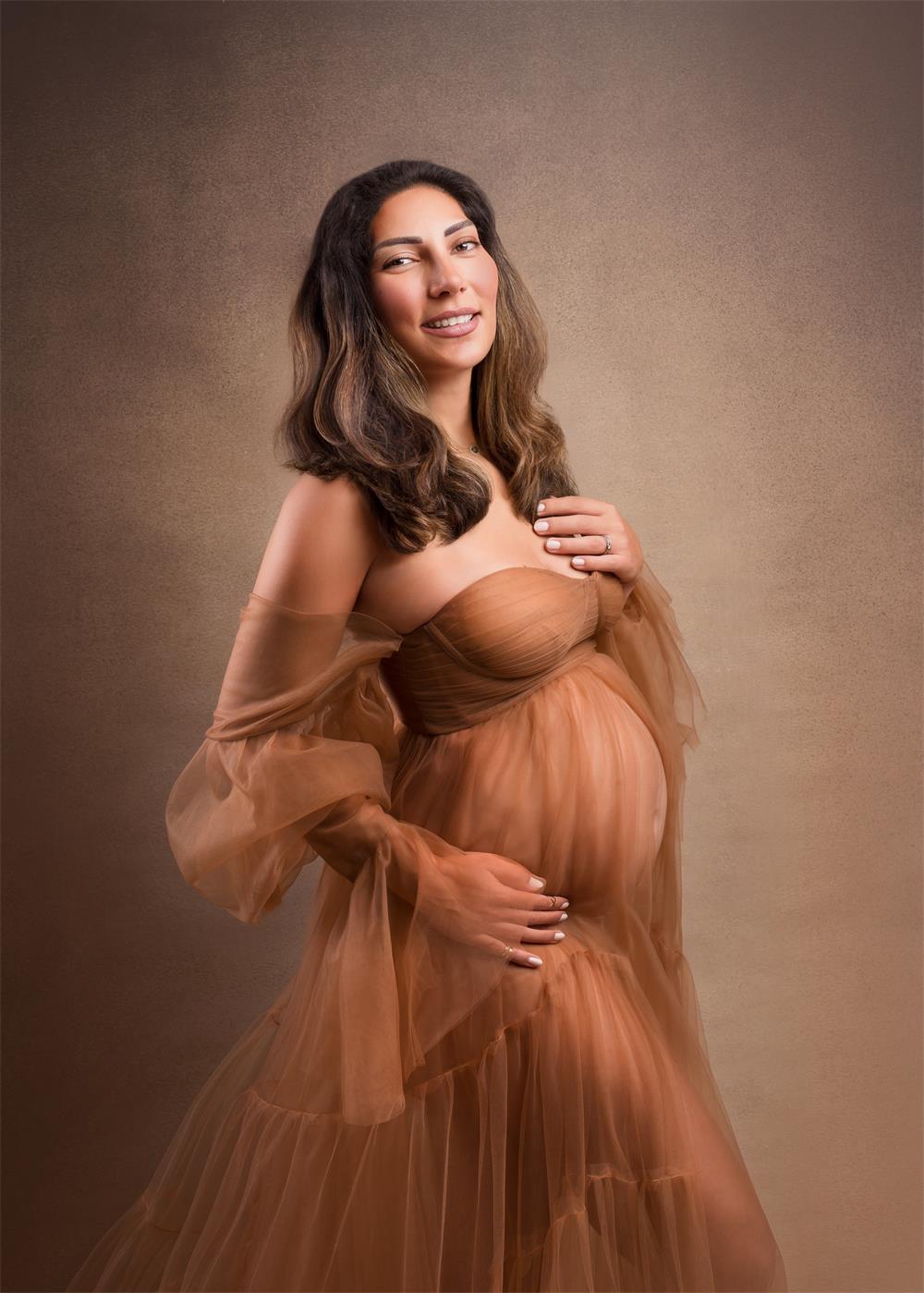 Kate Sexy Tulle Maternity Photoshoot Dress -UK