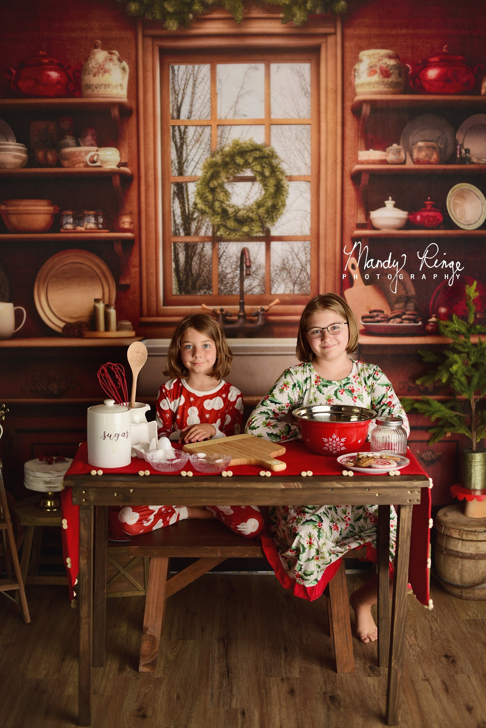 Kate Cozy Christmas Kitchen Backdrop Designed by Mandy Ringe Photography -UK