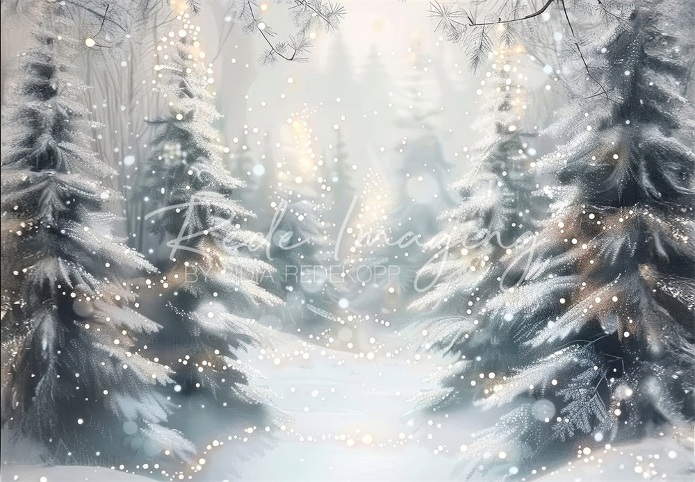 Kate Winter White Dreamy Forest Backdrop Designed by Lidia Redekopp -UK