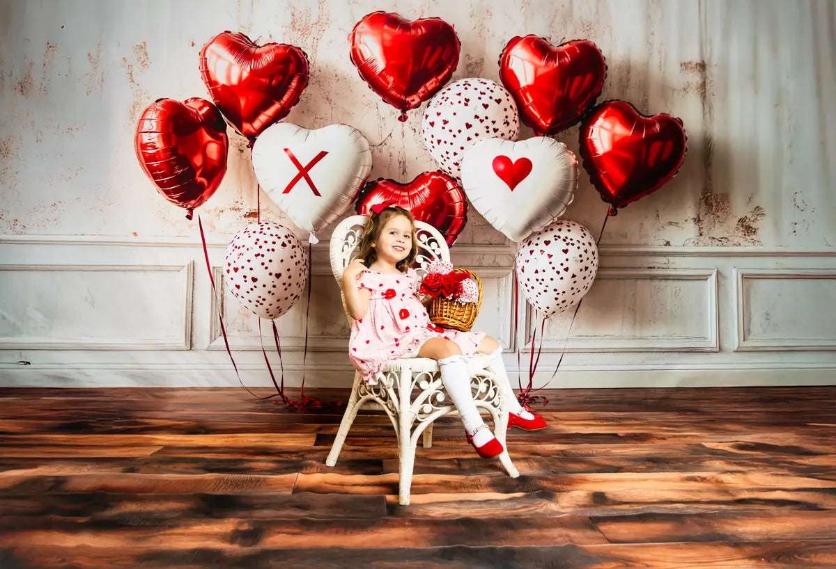 Kate Valentine Heart Balloon Wall Backdrop Designed by Emetselch