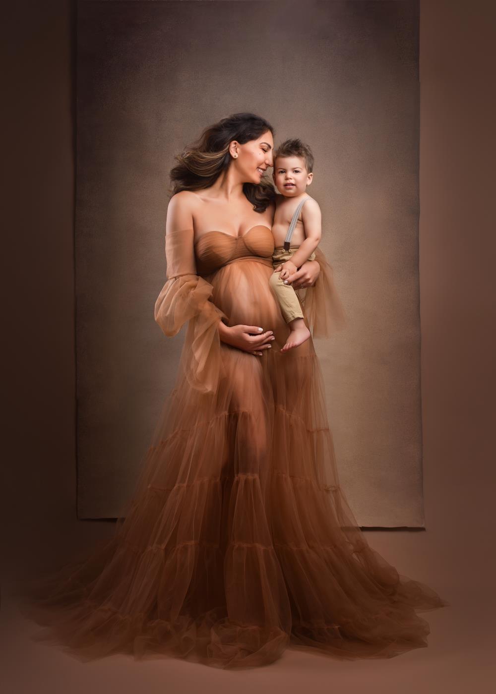 Kate Sexy Tulle Maternity Photoshoot Dress -UK