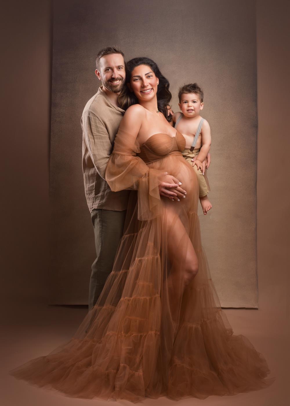 Kate Sexy Tulle Maternity Photoshoot Dress -UK