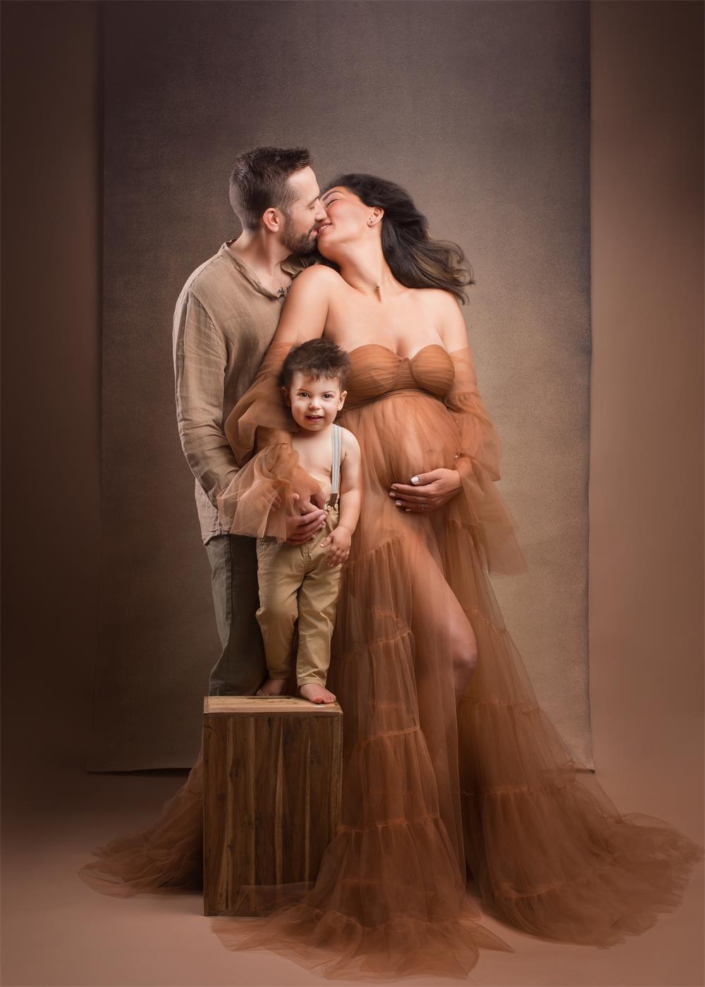 Kate Sexy Tulle Maternity Photoshoot Dress -UK