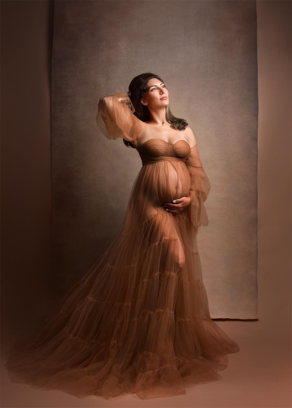 Kate Sexy Tulle Maternity Photoshoot Dress -UK