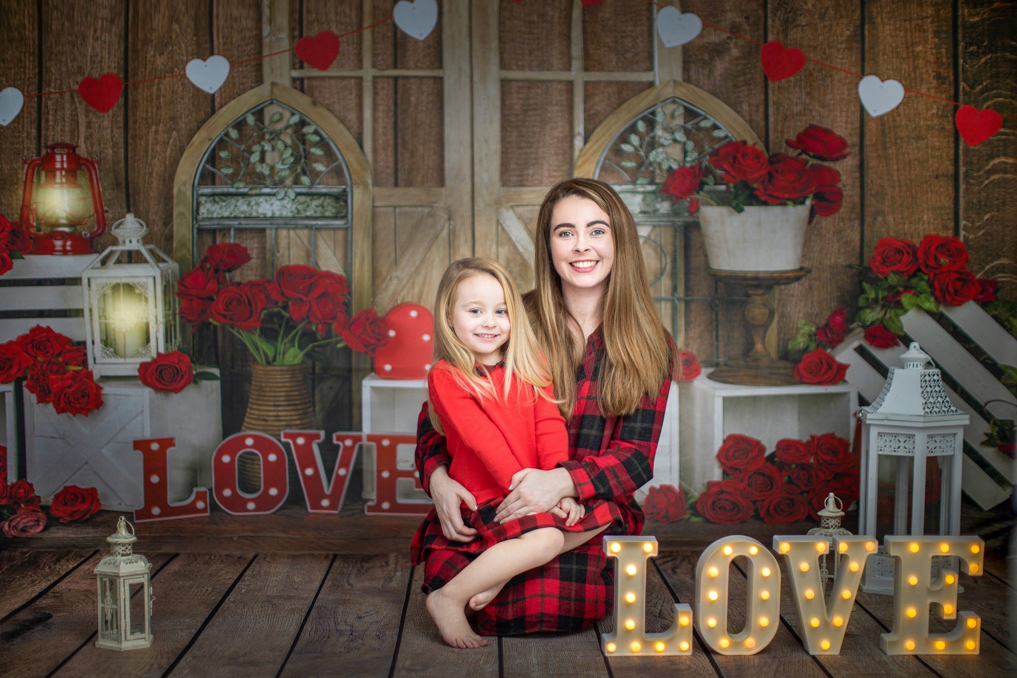 Kate Valentine's Day Love Roses Backdrop Designed by Emetselch -UK