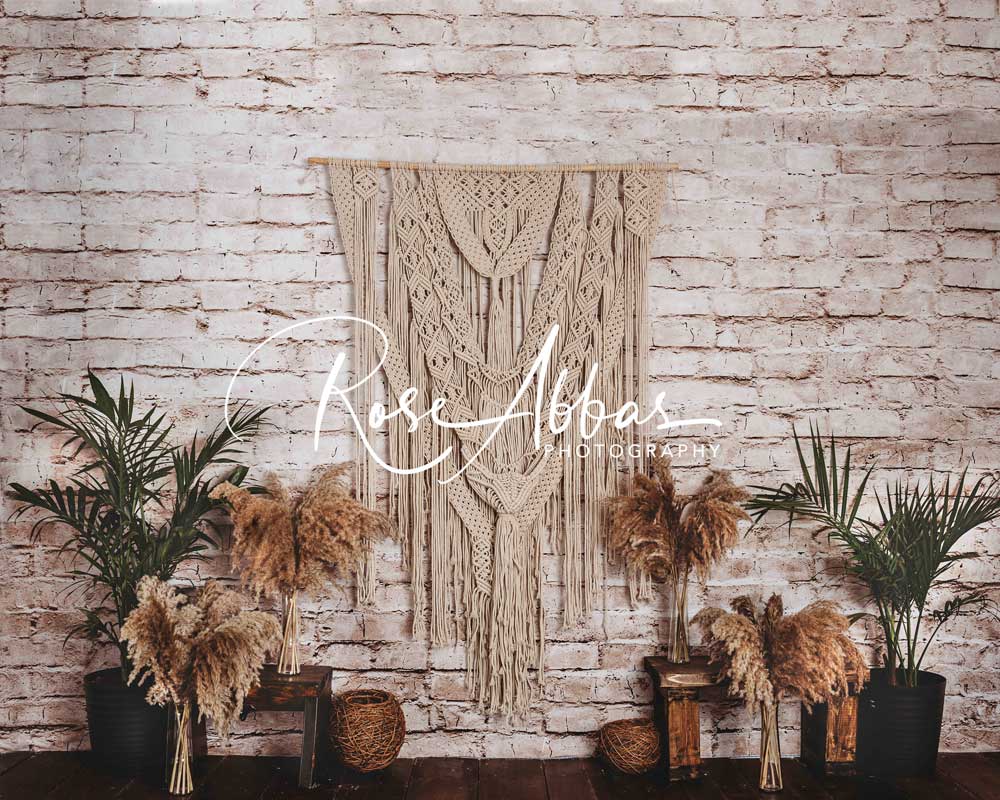 Kate Boho Plants Backdrop for Photography Designed By Rose Abbas -UK