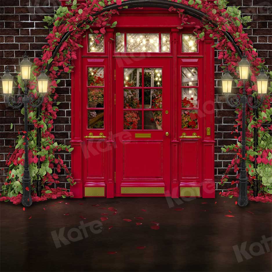 Kate Valentine's Day Flower Shop Backdrop for Photography -UK