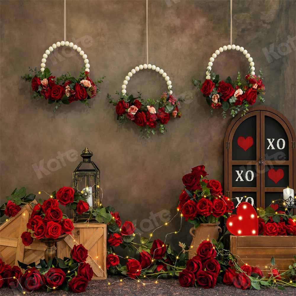 Kate Valentine's Day Backdrop Vintage Rose Designed by Emetselch -UK