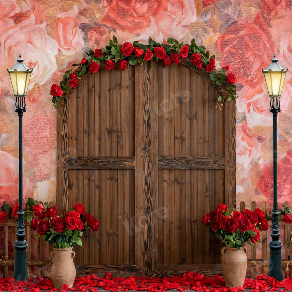 Kate Valentine's Day Rose Garden Backdrop Designed by Emetselch -UK