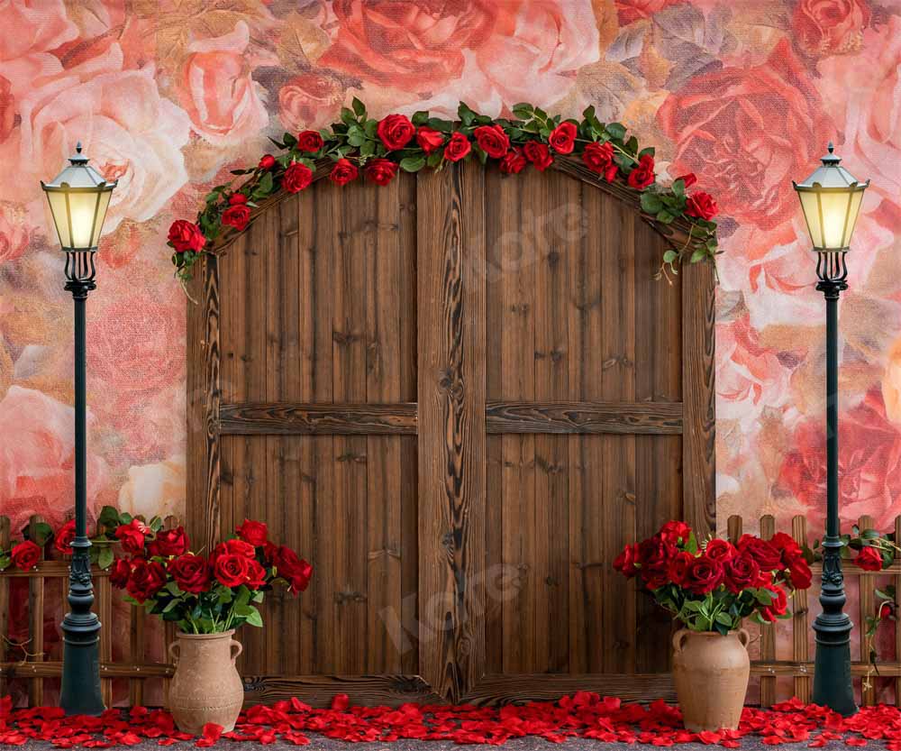 Kate Valentine's Day Rose Garden Backdrop Designed by Emetselch -UK