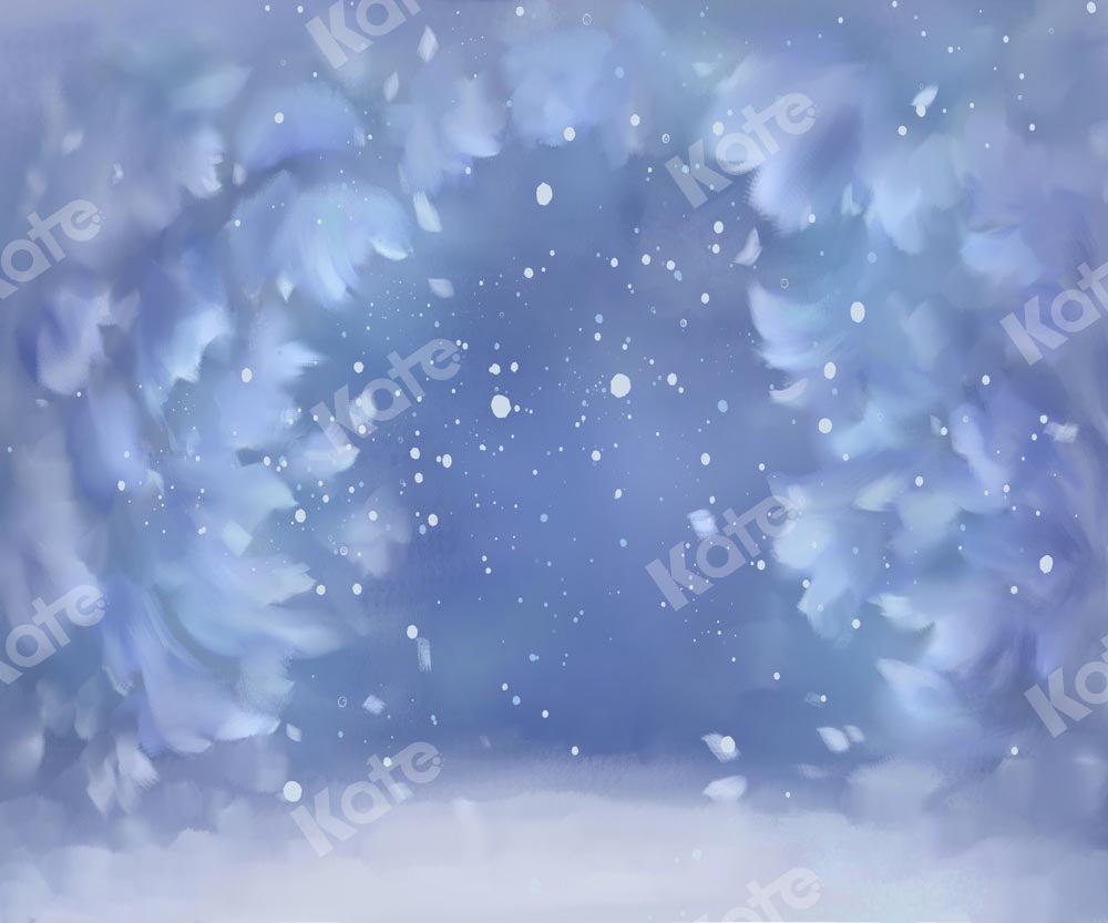 Kate Winter Snowflake Blue Dream Backdrop Designed by GQ -UK