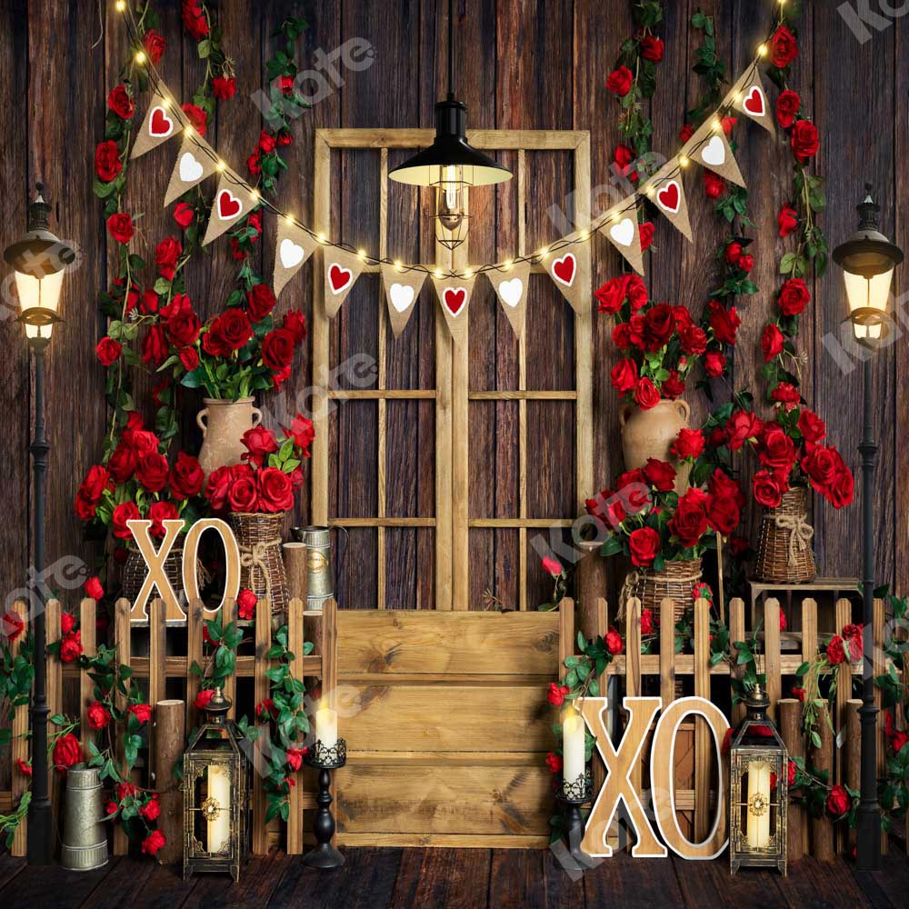 Kate Valentine's day Rose Manor Wood Backdrop Designed by Emetselch -UK