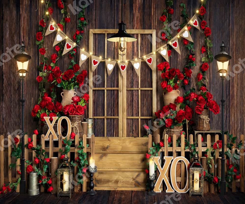 Kate Valentine's day Rose Manor Wood Backdrop Designed by Emetselch -UK