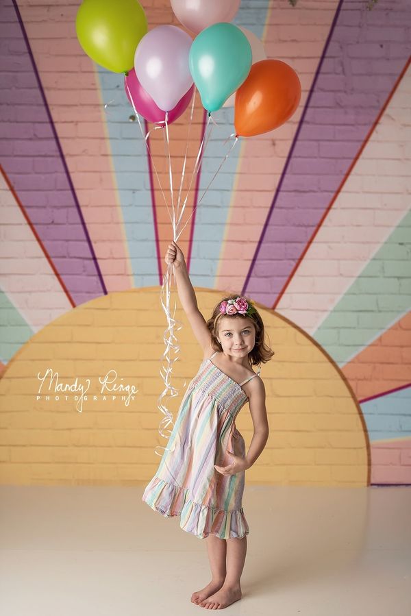 Kate Rainbow Sunshine Wall Backdrop Designed by Mandy Ringe Photography -UK