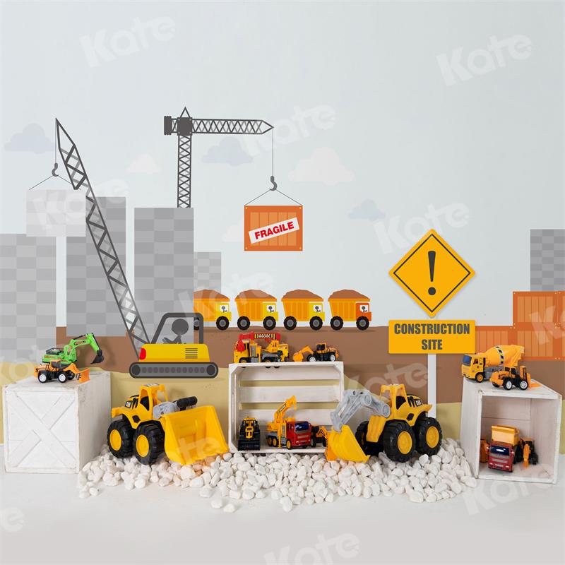 Kate Toy Construction Site Children Backdrop for Photography -UK