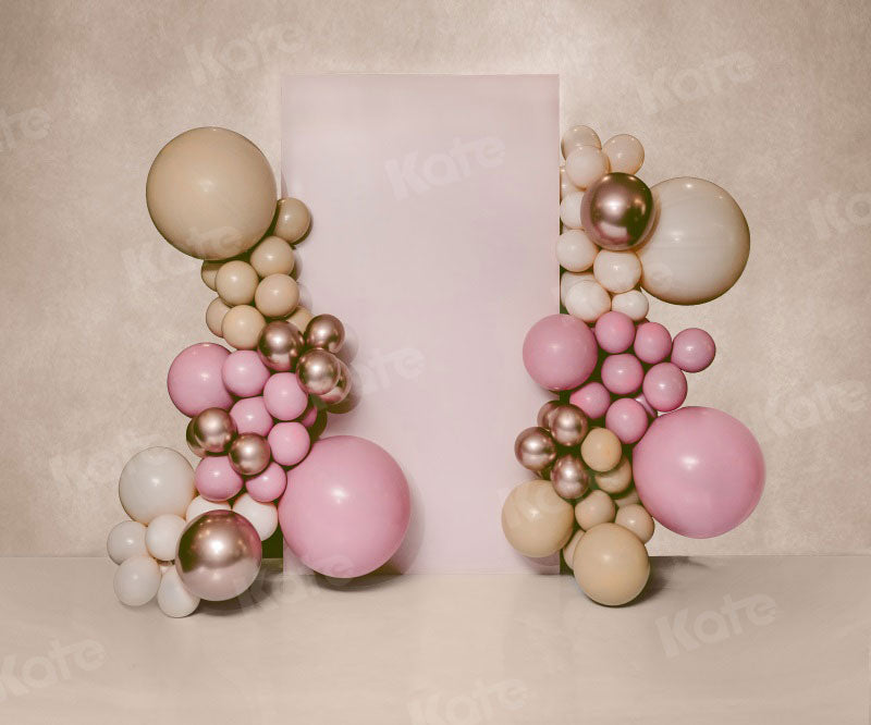 Kate Pink Balloons Birthday Backdrop Designed by Uta Mueller Photography -UK