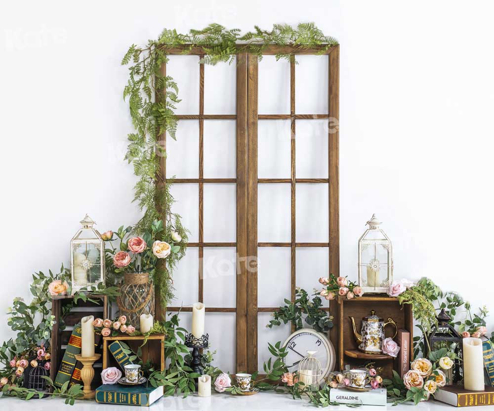 Kate Spring Tea Flower Garden Cake Smash Backdrop Designed by Emetselch -UK