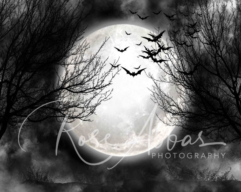 Kate Halloween Spooky Full Moon Backdrop Designed By Rose Abbas -UK