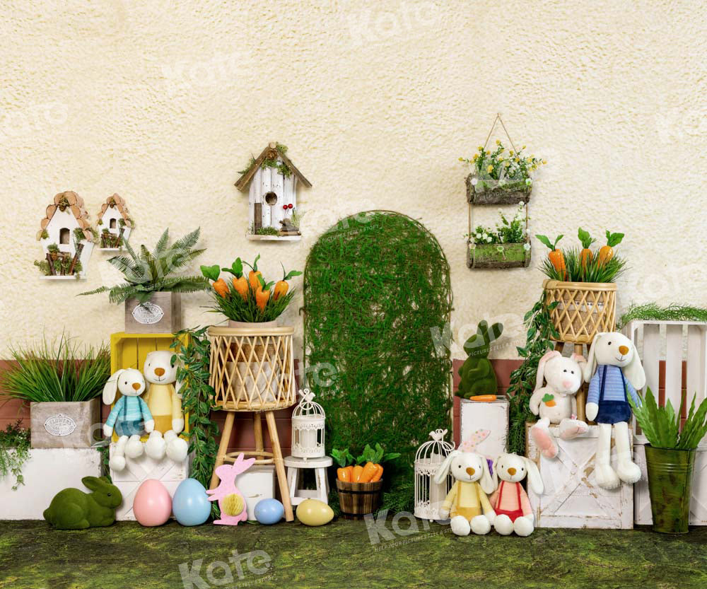 Kate Easter Bunny Garden Backdrop Designed by Emetselch -UK