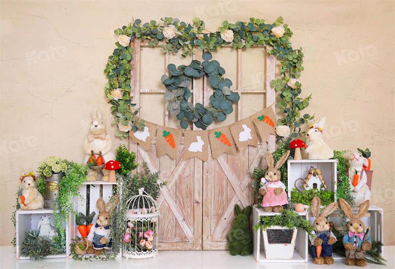 Kate Easter Bunny Barn Door Backdrop for Photography -UK