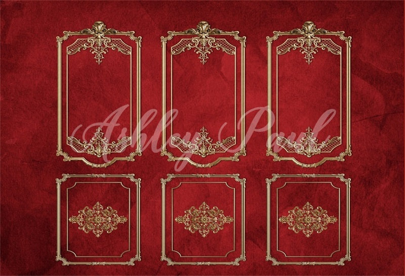 Kate Red Wall Queen Backdrop Designed by Ashley Paul -UK