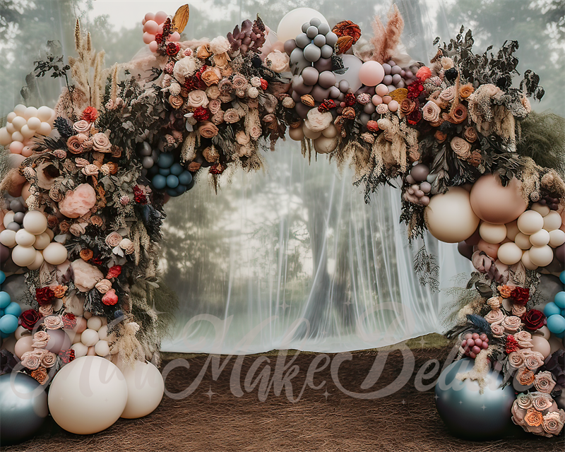 Kate Fine Art Forest Balloons Arch Backdrop Designed by Mini MakeBelieve -UK